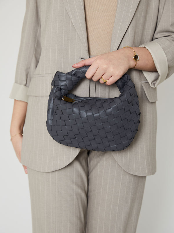 Mini Everyday Leather Bag - Grey