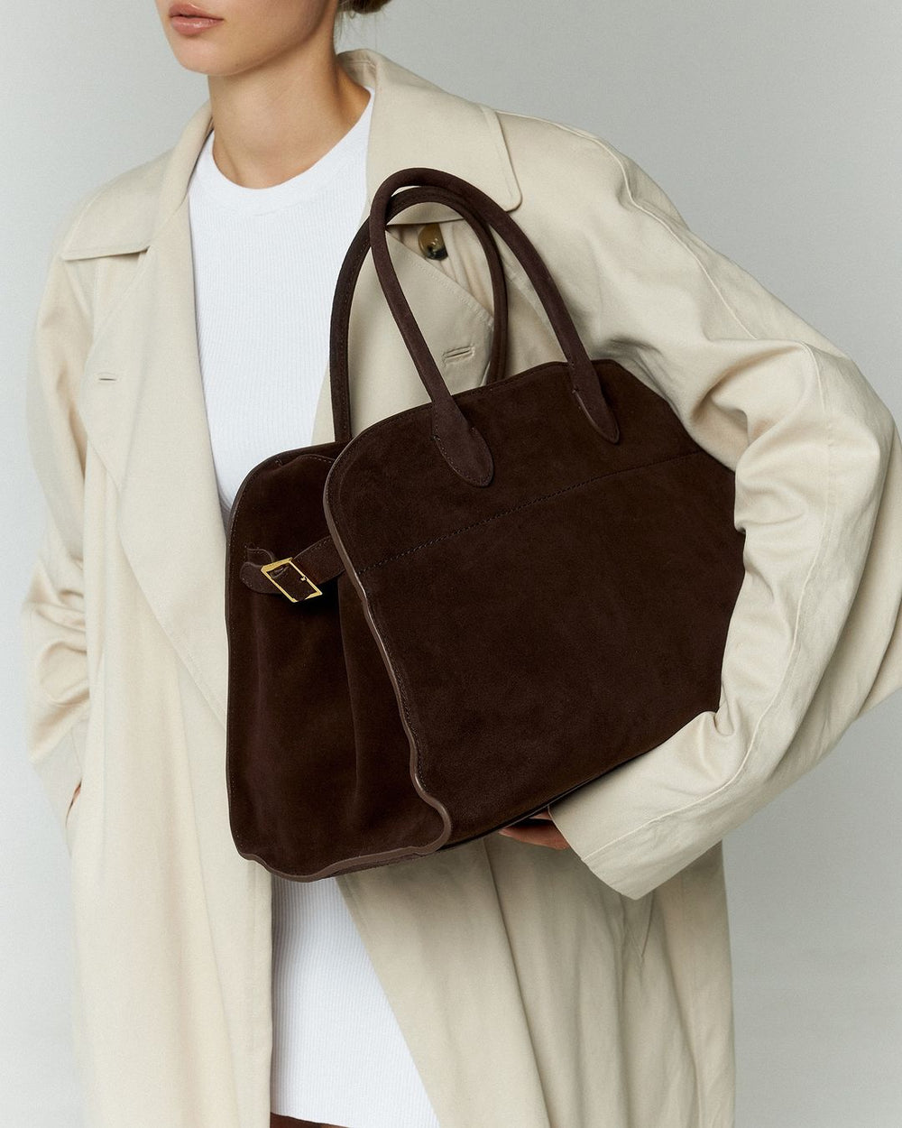 Musthave Suede Bag - Dark Coffee