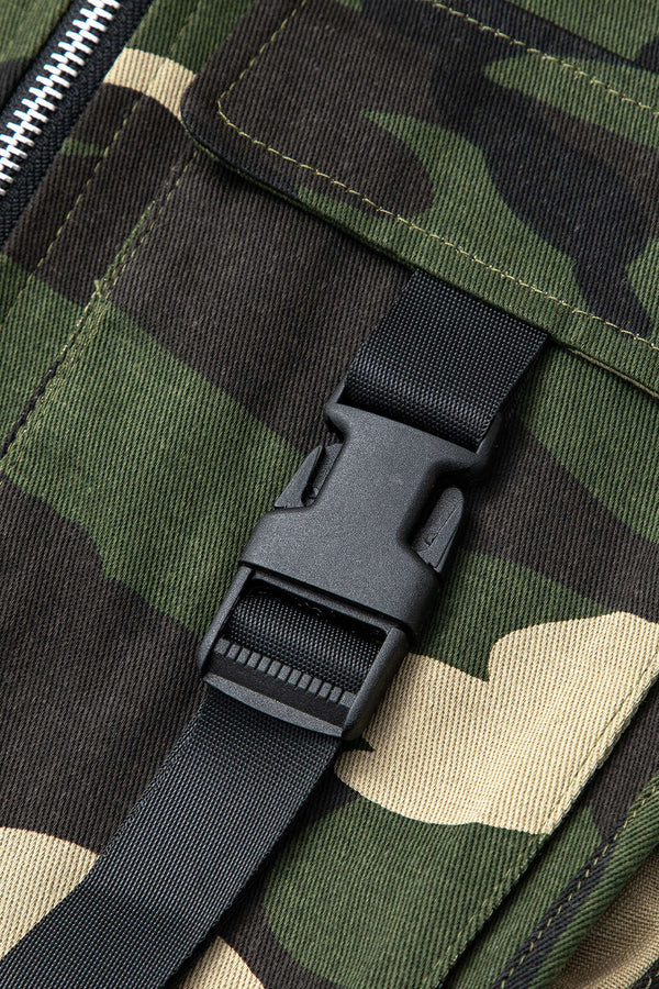 Zip Up Flap Pocket Cargo Yelek