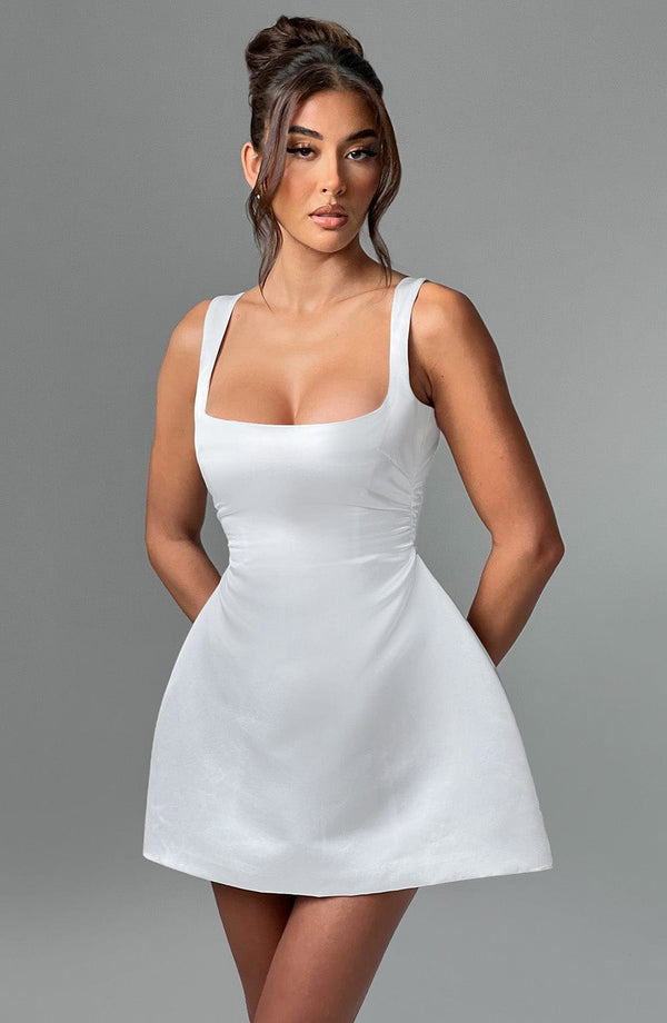 Sofie - Beyaz Mini Elbise