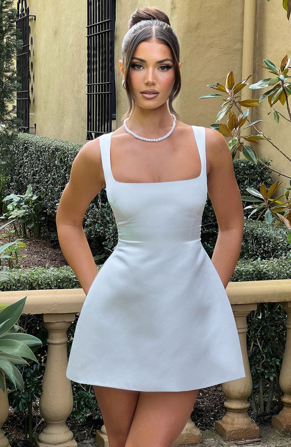 Sofie - Beyaz Mini Elbise