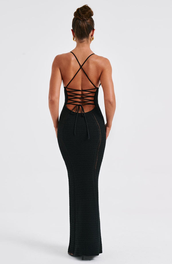 Xanthe - Siyah Maxi Elbise