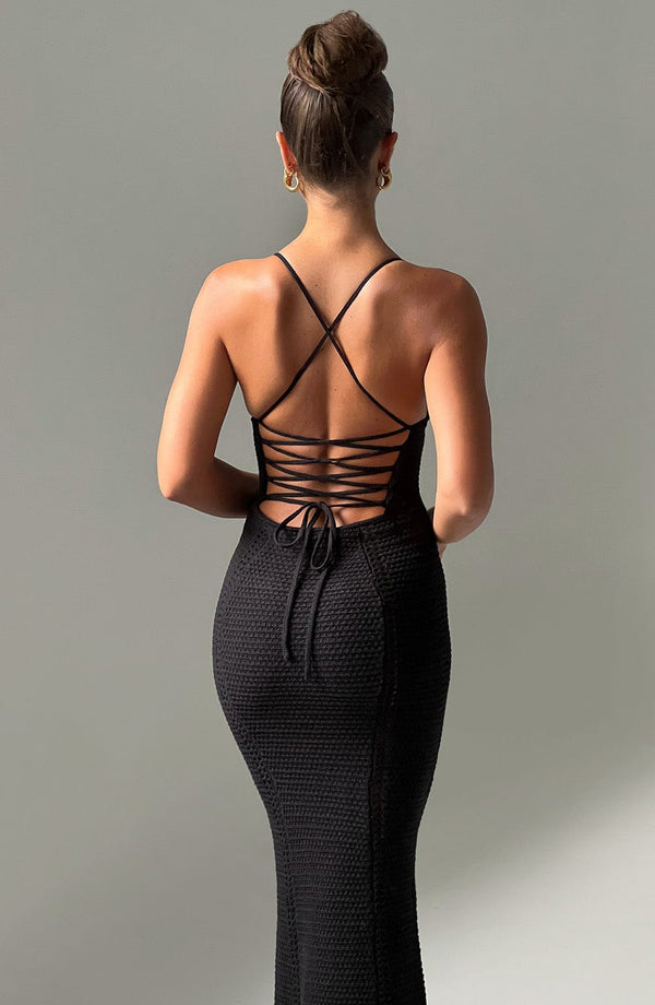 Xanthe - Siyah Maxi Elbise