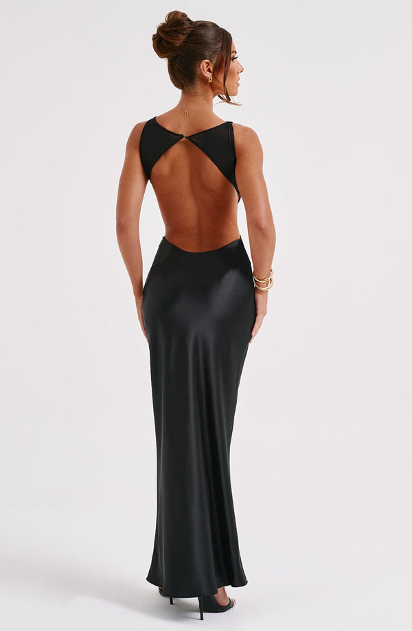 Yves - Siyah Maxi Elbise
