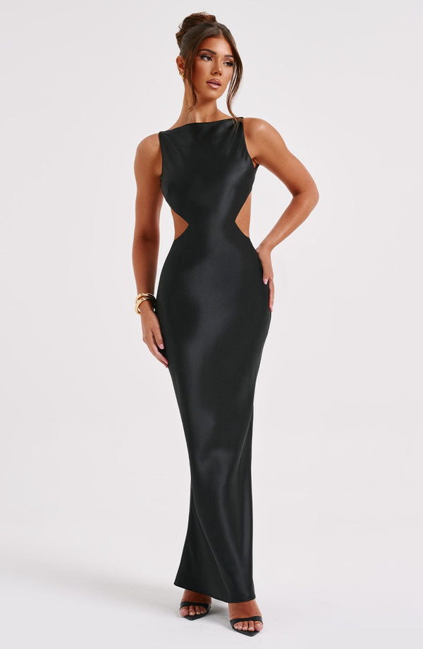 Yves - Siyah Maxi Elbise