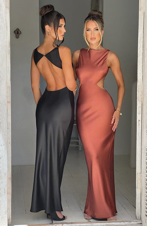 Yves - Siyah Maxi Elbise