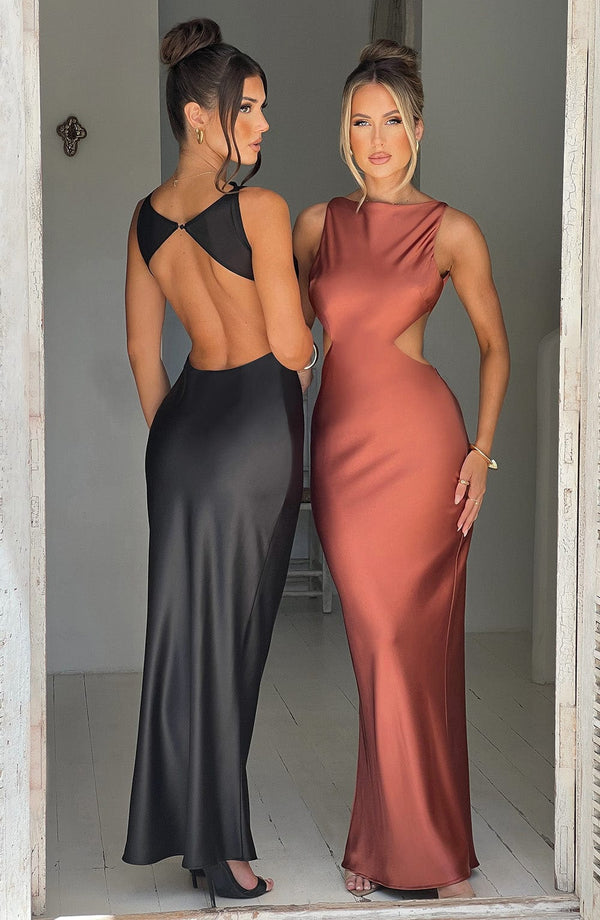 Yves - Siyah Maxi Elbise