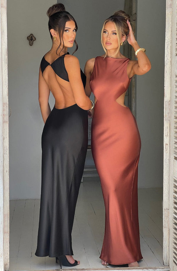 Yves - Siyah Maxi Elbise