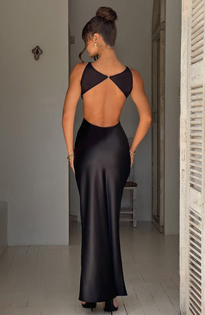 Yves - Siyah Maxi Elbise